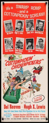 6y498 COTTONPICKIN' CHICKENPICKERS insert '67 Del Reeves, Hugh X. Lewis, country music!