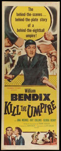 6y610 KILL THE UMPIRE insert R58 Bendix, baseball, uproarious answer to are umpires human!