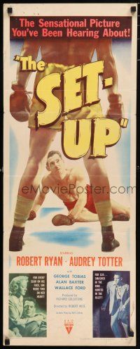 6y736 SET-UP insert '49 great image of boxer Robert Ryan fighting in the ring, Robert Wise!