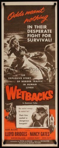 6y828 WETBACKS insert '56 Mexican illegal aliens, the story of gangster slave traffic!