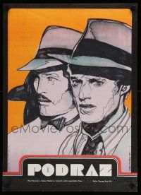 6z110 STING Czech 23x32 '75 artwork of con men Paul Newman & Robert Redford by Karel Machalek!