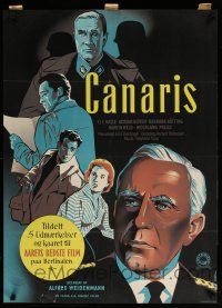 6z398 CANARIS: MASTER SPY Danish '55 Alfred Wireman, German espionage, O.E. Hasse, Rutting!