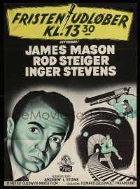6z406 CRY TERROR Danish '60 James Mason, Rod Steiger, Stevens, noir, an experience in suspense!