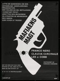 6z446 MAFIA Danish '69 Lee J. Cobb & Claudia Cardinale, different art of pistol!