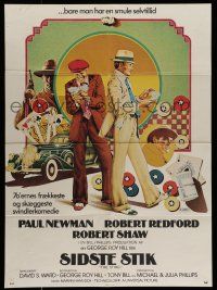 6z483 STING Danish '74 different art of con men Paul Newman & Robert Redford by Moll and Gold!