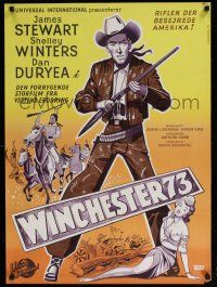 6z505 WINCHESTER '73 Danish R60s art of James Stewart w/rifle standing over Winters by Bos!