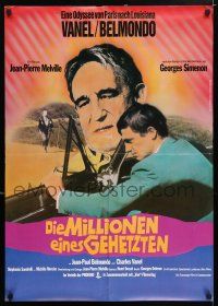 6z050 MAGNET OF DOOM German '63 different image of Jean-Paul Belmondo, Jean-Pierre Melville!