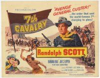 7a006 7th CAVALRY TC '56 Randolph Scott avenges General Custer & the massacre at Little Big Horn!