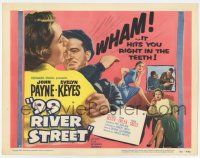 7a013 99 RIVER STREET TC '53 John Payne with sexy double-crossing Evelyn Keyes & Peggie Castle!