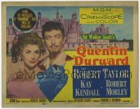 7a025 ADVENTURES OF QUENTIN DURWARD TC '55 English hero Robert Taylor romances pretty Kay Kendall!