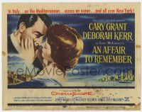 7a028 AFFAIR TO REMEMBER TC '57 art of Cary Grant about to kiss Deborah Kerr, Leo McCarey classic!