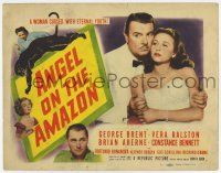 7a046 ANGEL ON THE AMAZON TC '48 Vera Ralston is a woman cursed with eternal youth, George Brent!