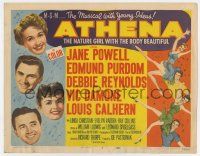 7a070 ATHENA TC '54 nature girl Jane Powell, Edmund Purdom, Debbie Reynolds, Vic Damone!