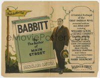 7a074 BABBITT TC '24 a faithful portrayal of the Great American Novel by Sinclair Lewis!