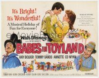 7a076 BABES IN TOYLAND TC '61 Walt Disney, Ray Bolger, Tommy Sands, Annette, musical!