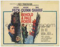 7a096 BEHOLD A PALE HORSE TC '64 Gregory Peck, Anthony Quinn, Sharif, from Pressburger's novel!