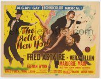 7a098 BELLE OF NEW YORK TC '52 great artwork of Fred Astaire & sexy Vera-Ellen dancing!