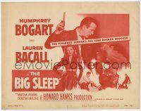 7a113 BIG SLEEP TC R56 Humphrey Bogart & sexy Lauren Bacall, Howard Hawks film noir classic!
