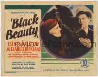 7a119 BLACK BEAUTY TC '33 Esther Ralston & Alexander Kirkland with horse, from Anna Sewell novel!