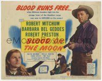 7a135 BLOOD ON THE MOON TC '49 Robert Mitchum & Barbara Bel Geddes, directed by Robert Wise!