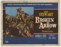 7a158 BROKEN ARROW TC '50 James Stewart, when Tomahawk and Carbine split the West asunder!