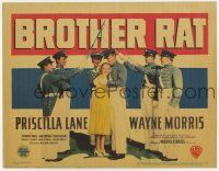 7a160 BROTHER RAT TC '38 pretty Priscilla Lane loves military cadet Wayne Morris, Ronald Reagan!