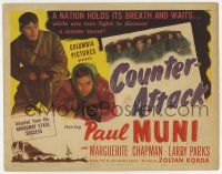 7a225 COUNTER-ATTACK TC '45 Paul Muni & Marguerite Chapman fight the Nazis in World War II!