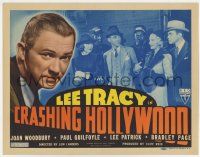 7a229 CRASHING HOLLYWOOD TC '38 ex-con Lee Tracy helps author Joan Woodbury write a screenplay!