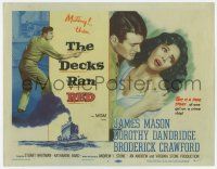 7a263 DECKS RAN RED TC '58 James Mason, Dorothy Dandridge is one girl on a crime ship!