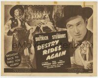 7a273 DESTRY RIDES AGAIN TC R47 great image of James Stewart, plus 2 images of Marlene Dietrich!