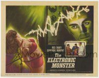 7a309 ELECTRONIC MONSTER TC '60 Rod Cameron, artwork of sexy girl shocked by electricity!