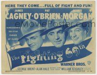 7a343 FIGHTING 69th TC R48 soldiers James Cagney, Pat O'Brien & Dennis Morgan full of fight & fun!