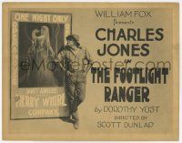 7a368 FOOTLIGHT RANGER TC '23 cool image of Charles Buck Jones standing by sexy opera poster!