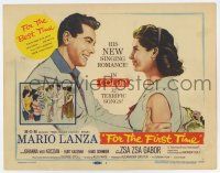 7a369 FOR THE FIRST TIME TC '59 art of singer Mario Lanza smiling at pretty Johanna von Koczian!