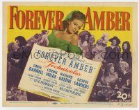 7a373 FOREVER AMBER TC '47 sexy Linda Darnell, Cornel Wilde, directed by Otto Preminger!