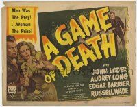 7a395 GAME OF DEATH TC '45 Robert Wise's version of Richard Connell's The Most Dangerous Game!
