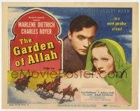 7a396 GARDEN OF ALLAH TC R49 Marlene Dietrich & Charles Boyer in a secret paradise of love!
