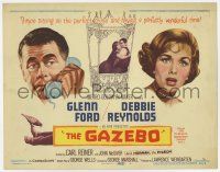 7a397 GAZEBO TC '60 Glenn Ford & Debbie Reynolds are sitting on the perfect crime!