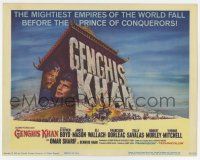 7a399 GENGHIS KHAN TC '65 Omar Sharif as the Mongolian Prince of Conquerors, Stephen Boyd!