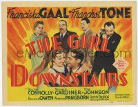 7a407 GIRL DOWNSTAIRS TC '38 wealthy Franchot Tone falls in love with family maid Franciska Gaal!
