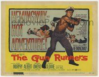 7a447 GUN RUNNERS TC '58 Audie Murphy, hot adventure written by Ernest Hemingway, Don Siegel!