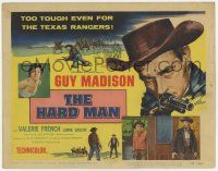 7a460 HARD MAN TC '57 Guy Madison was too tough even for the Texas Rangers, sexy Valerie French!