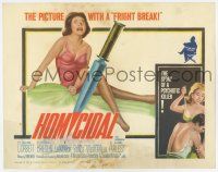 7a491 HOMICIDAL TC '61 William Castle's frightening story of a psychotic female killer!
