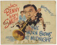 7a495 HORN BLOWS AT MIDNIGHT TC '45 Jack Benny is an angel playing a trumpet to end the world!