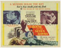 7a500 HOUSE OF THE SEVEN HAWKS TC '59 treasure hunter Robert Taylor, murder holds the key!