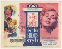 7a513 IN THE FRENCH STYLE TC '63 art of sexy Jean Seberg in Paris, written by Irwin Shaw!