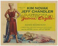 7a526 JEANNE EAGELS TC '57 different art of sexy Kim Novak full-length & with Jeff Chandler!