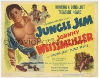7a531 JUNGLE JIM TC '48 Johnny Weismuller in the title role hunting a lost treasure hoard!
