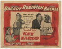 7a535 KEY LARGO TC '48 Humphrey Bogart, Lauren Bacall, Edward G. Robinson, John Huston film noir!