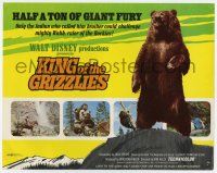 7a539 KING OF THE GRIZZLIES TC '70 Walt Disney, half a ton of giant fury, ruler of the Rockies!